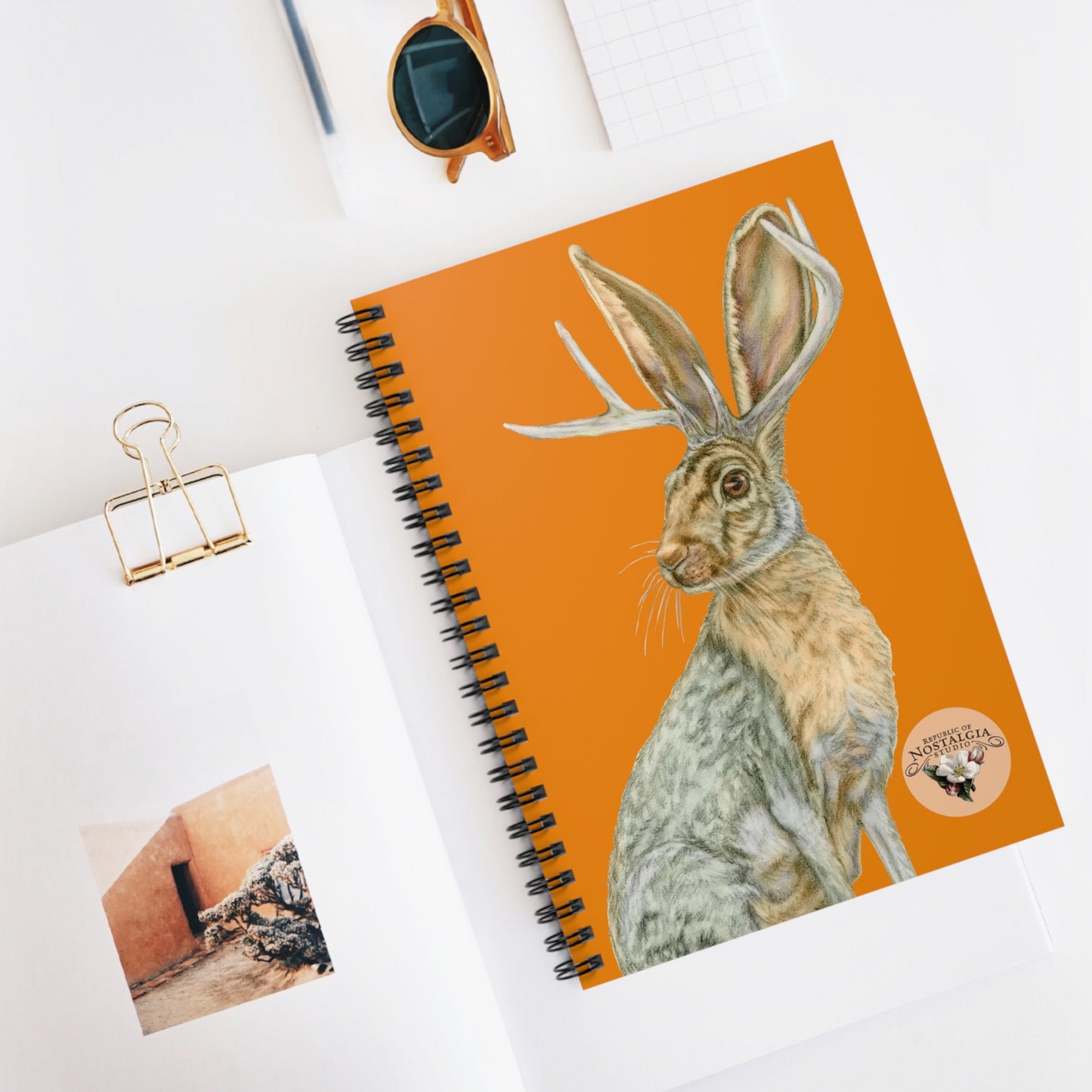 Spiral Notebook - Ruled Line - Rowdy Jacks_Tangerine