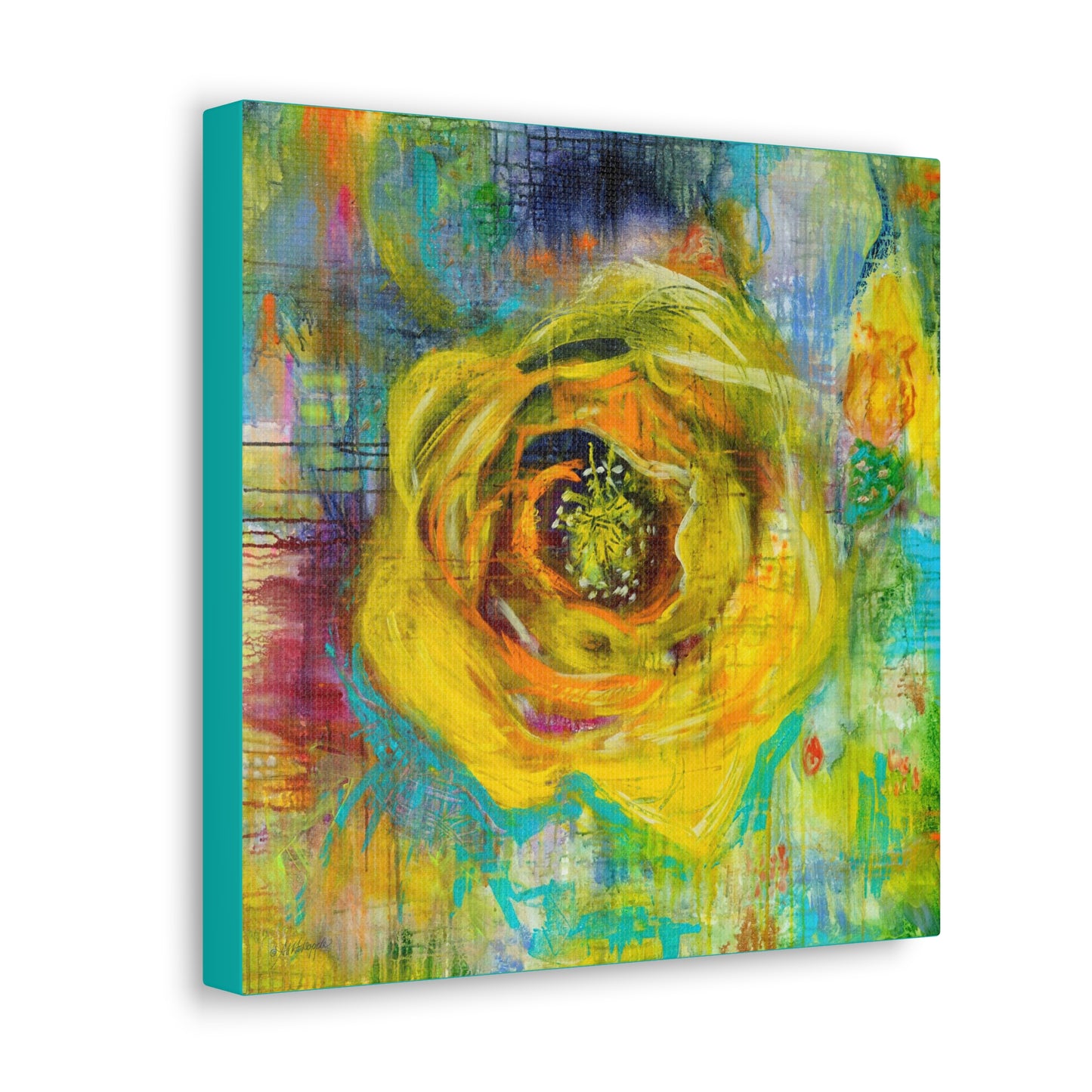 Canvas Gallery Wraps - Prickly Pear Blossom by Artist, Paige Stevens Holsapple