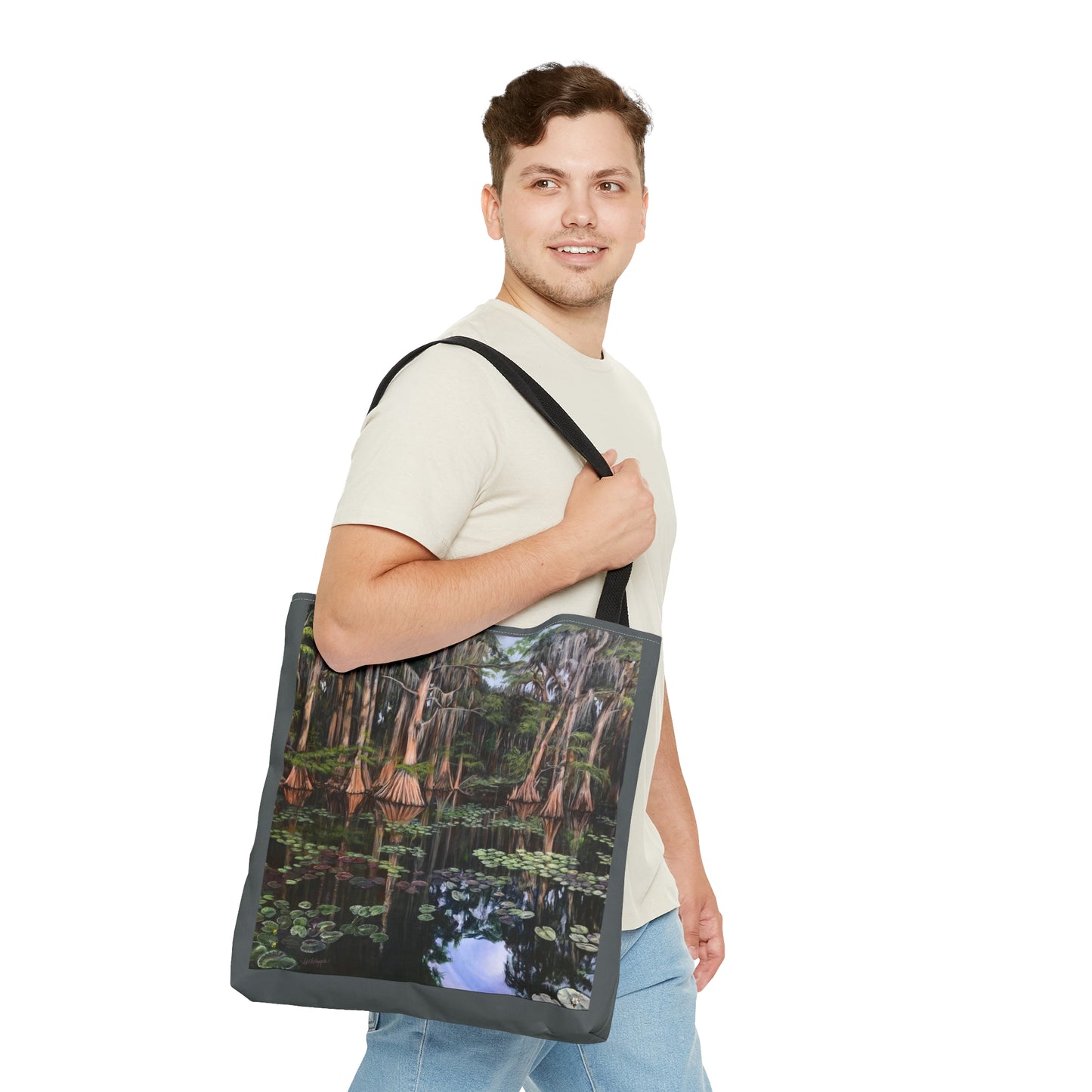 Tote Bag (AOP) - Respiro_Caddo Lake