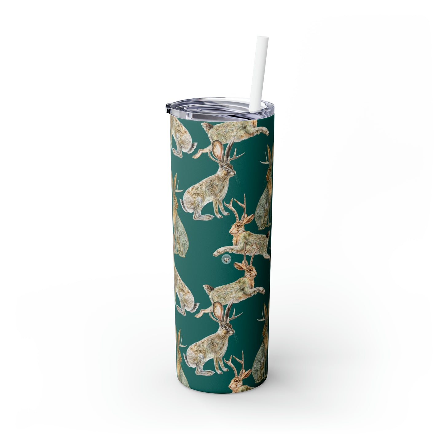 Skinny Tumbler with Straw, 20oz - Rowdy Jacks_Spruce