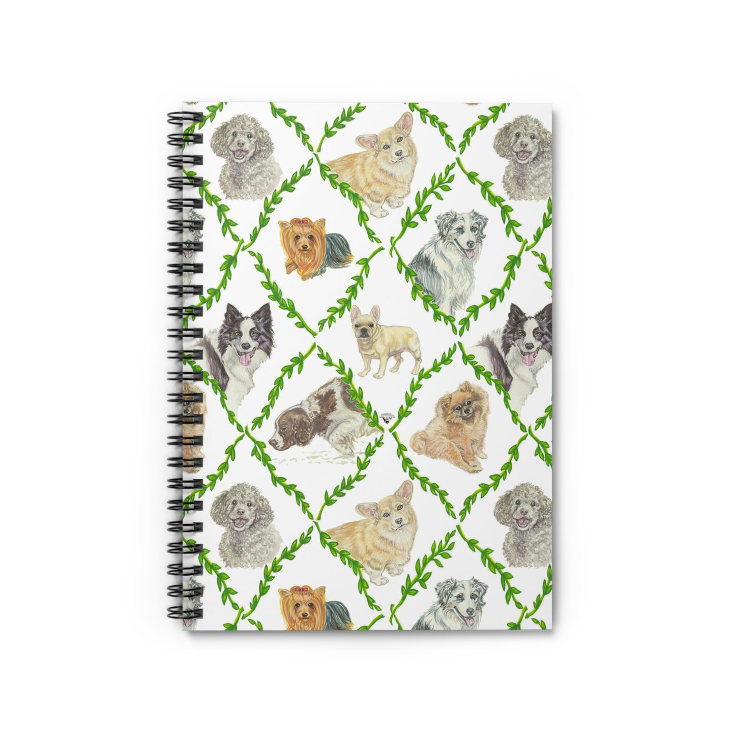 Spiral Notebook - Ruled Line - Laurel Dogs