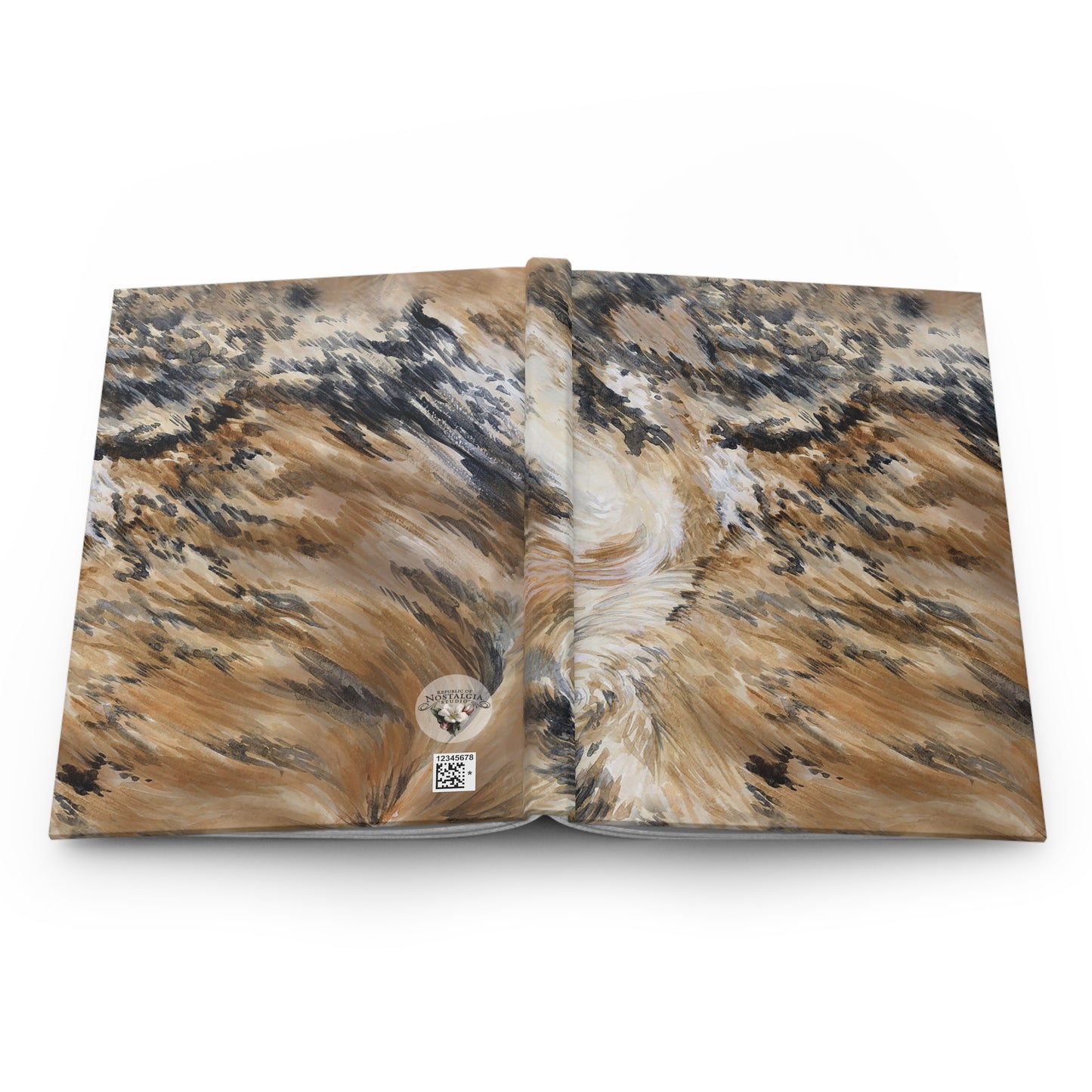 Hardcover Journal Matte - Longhorn Brindle Hide