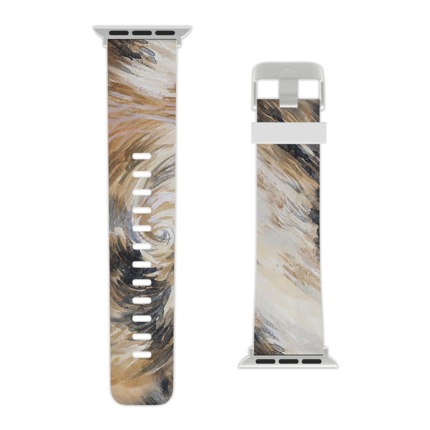 Watch Band for Apple Watch - Longhorn Brindle Hide_Rosegold