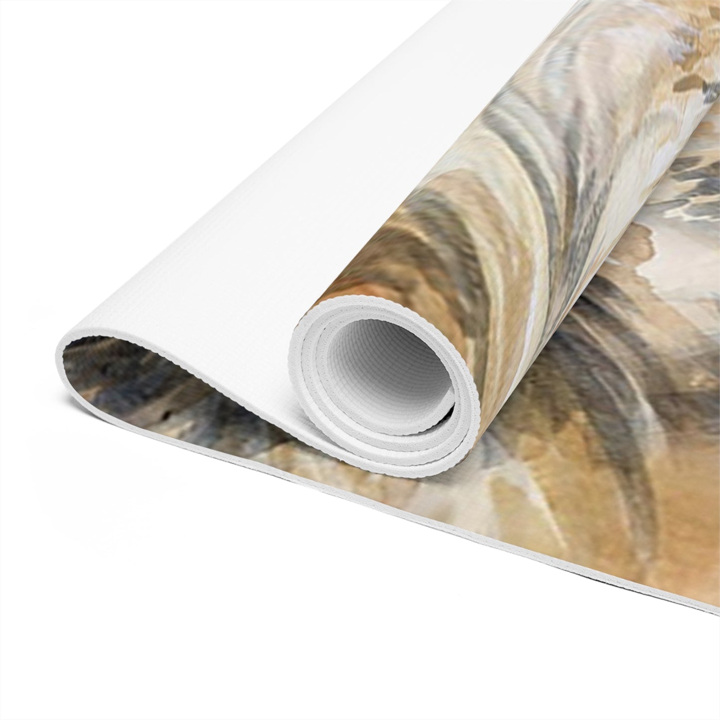 Foam Yoga Mat - Longhorn Brindle Hide