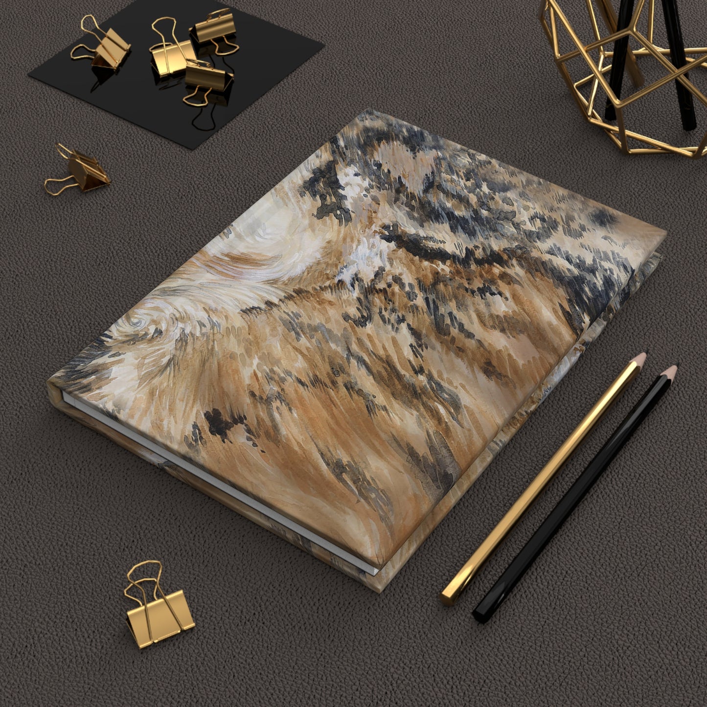 Hardcover Journal Matte - Longhorn Brindle Hide