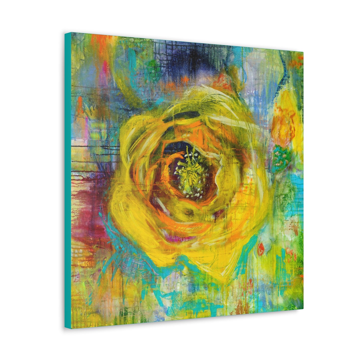 Canvas Gallery Wraps - Prickly Pear Blossom by Artist, Paige Stevens Holsapple