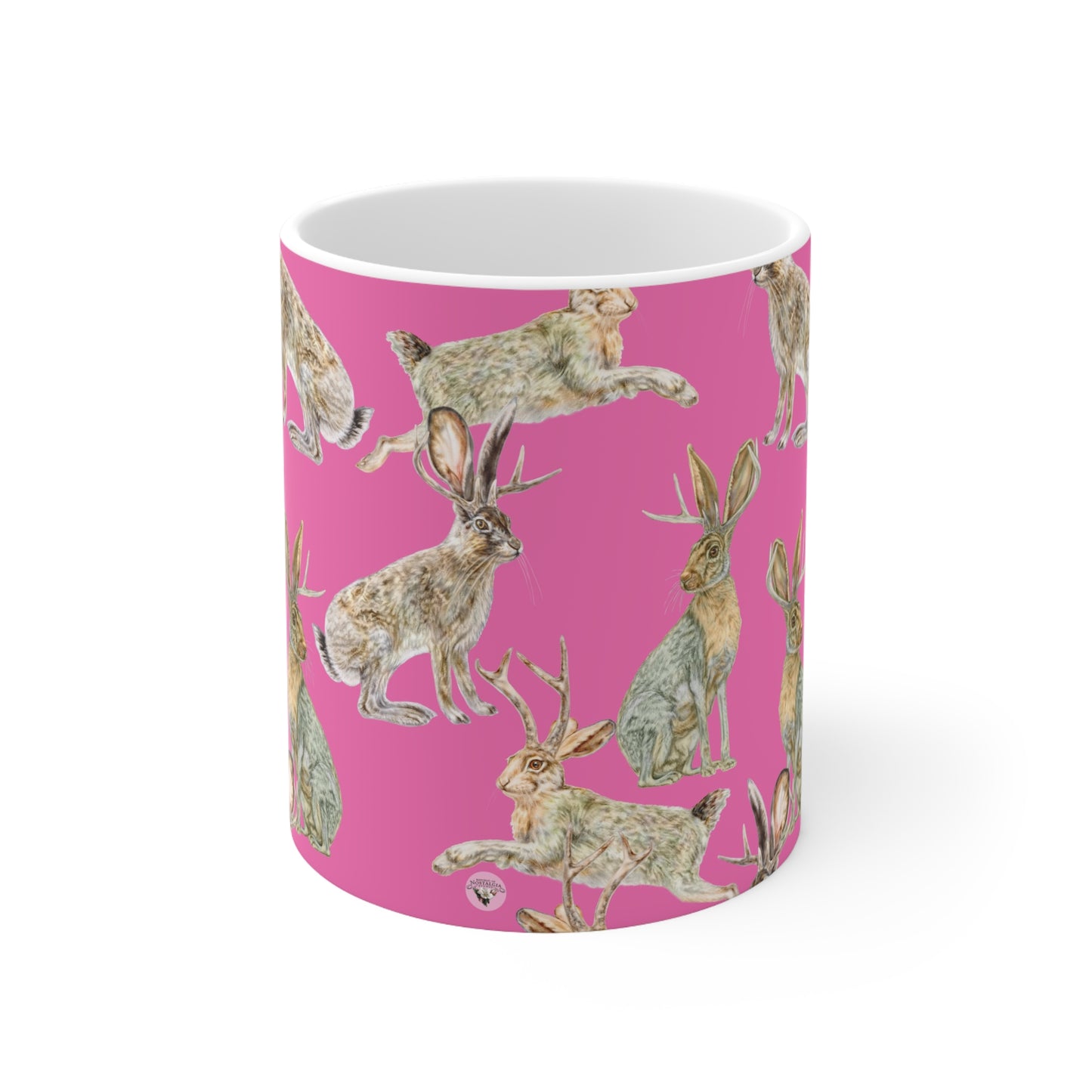 Ceramic Mug 11oz - Rowdy Jacks_Fuschia