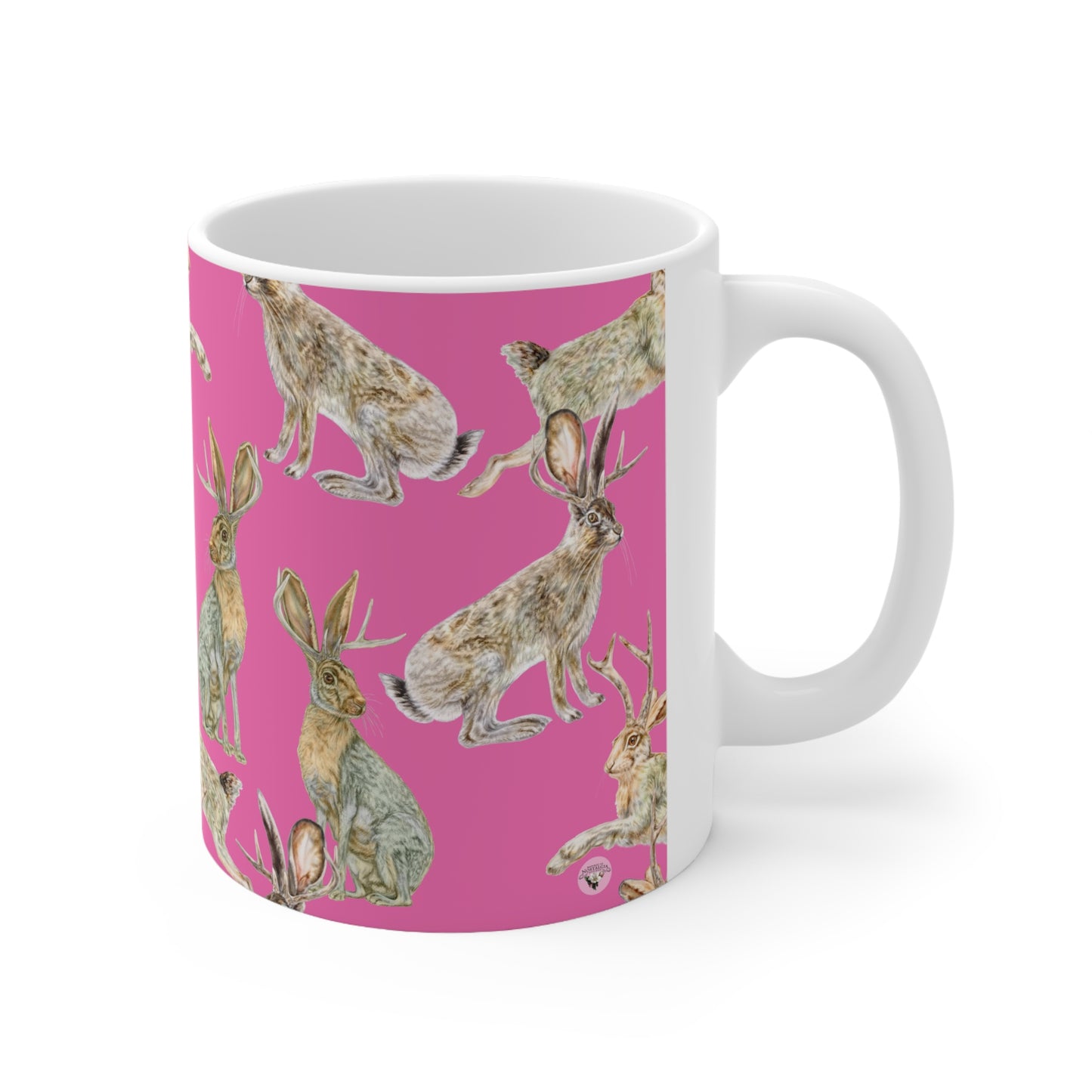 Ceramic Mug 11oz - Rowdy Jacks_Fuschia