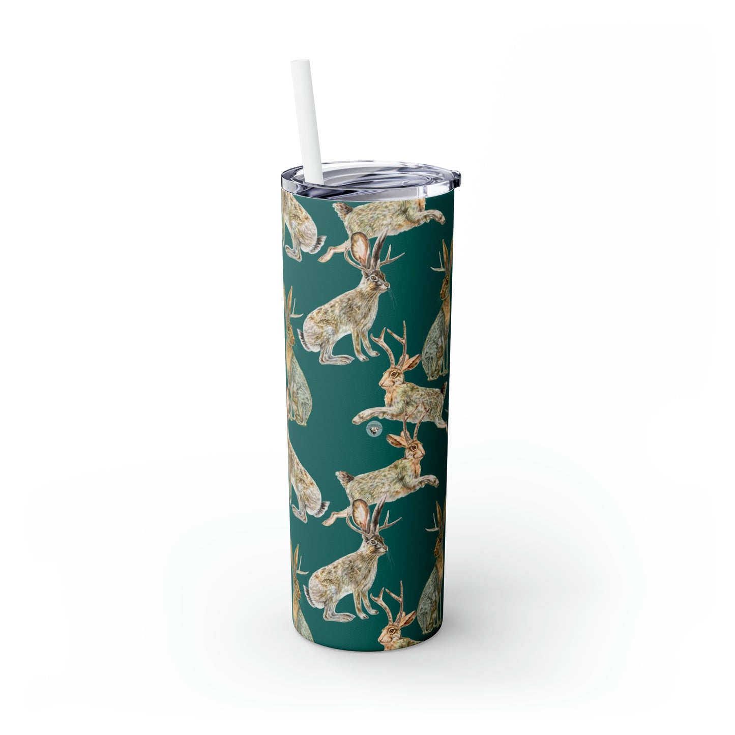 Skinny Tumbler with Straw, 20oz - Rowdy Jacks_Spruce