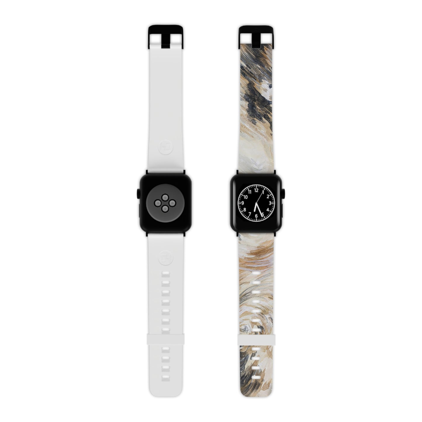 Watch Band for Apple Watch - Longhorn Brindle Hide_Silver