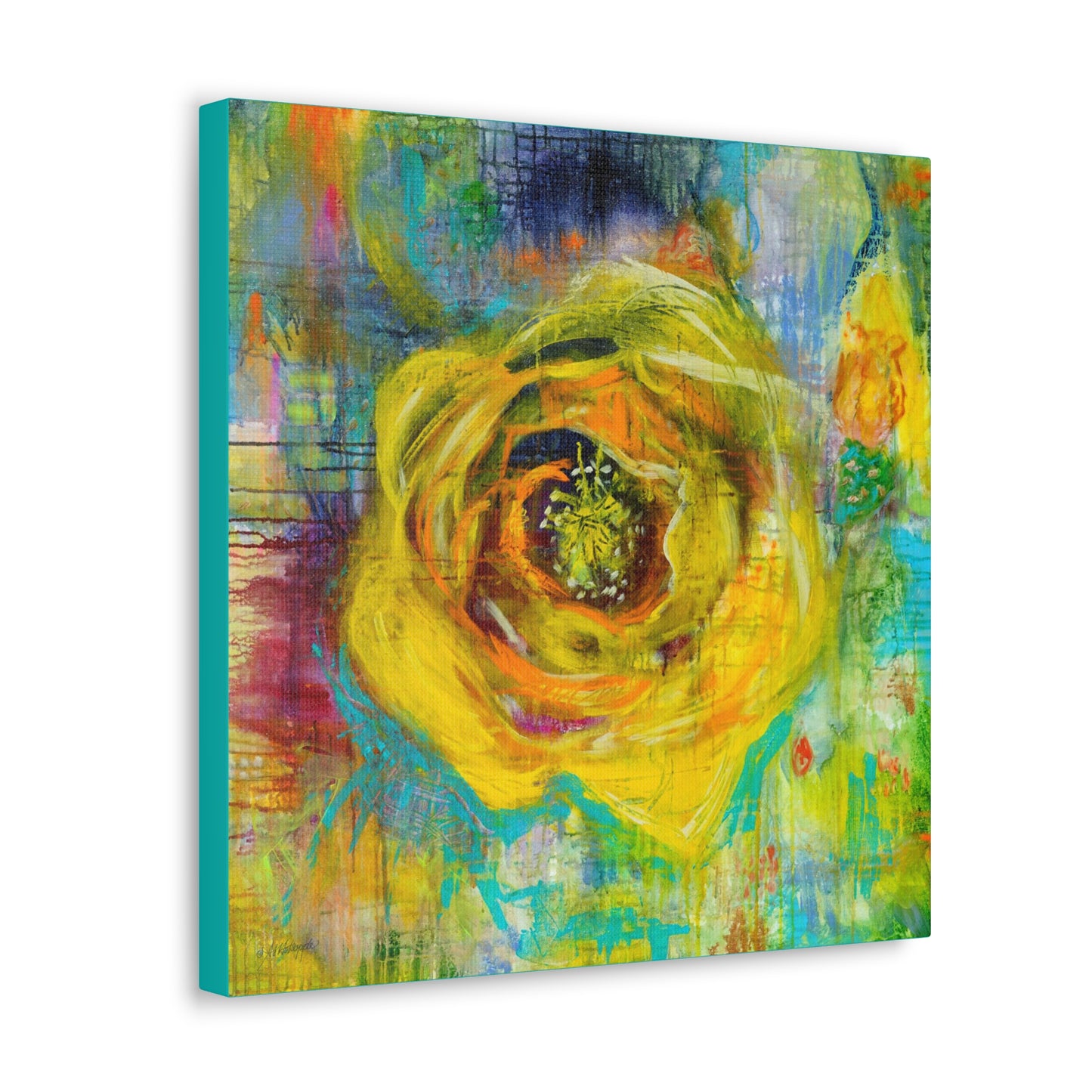 Canvas Gallery Wraps - Prickly Pear Blossom by Artist, Paige Stevens Holsapple