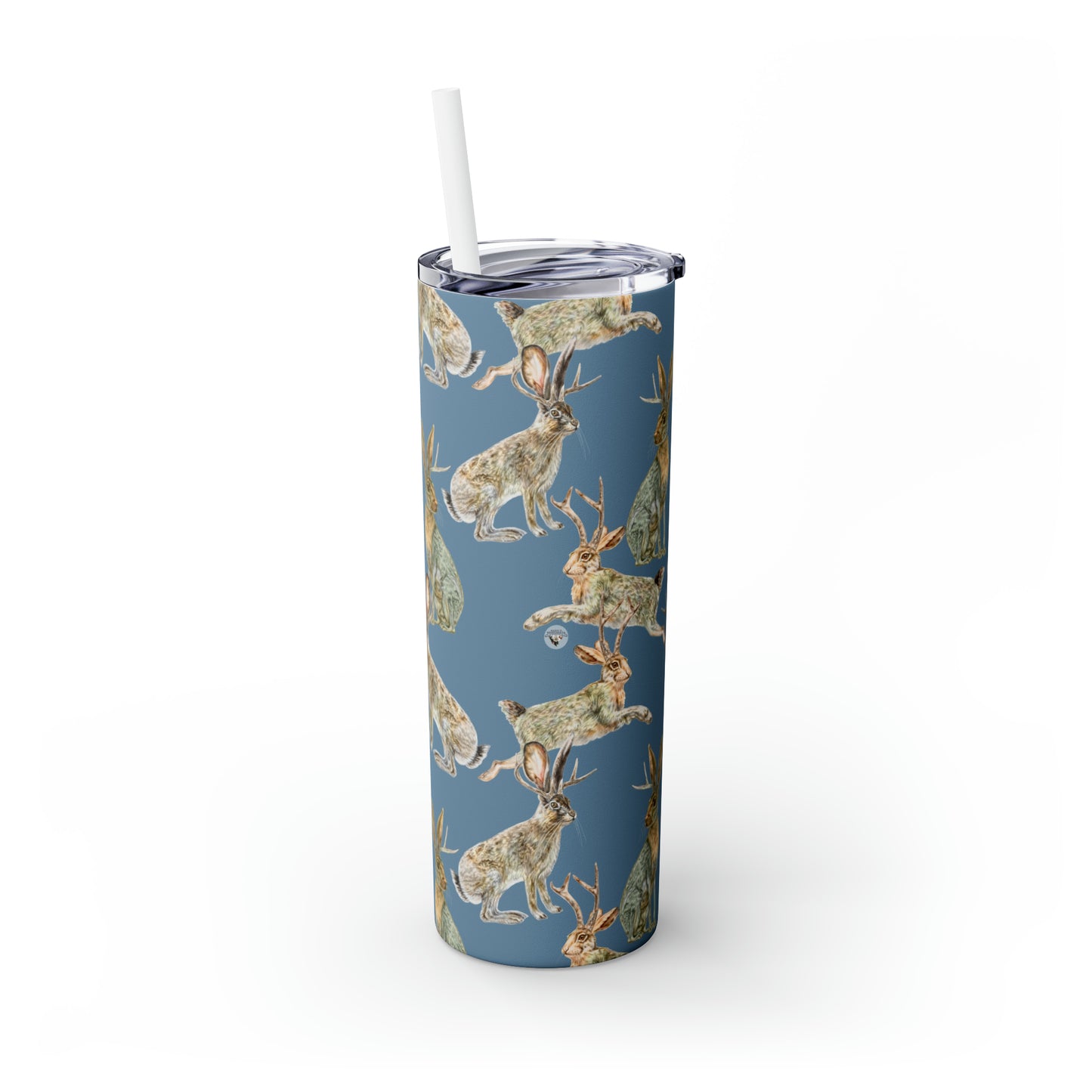 Skinny Tumbler with Straw, 20oz - Rowdy Jacks_Sky