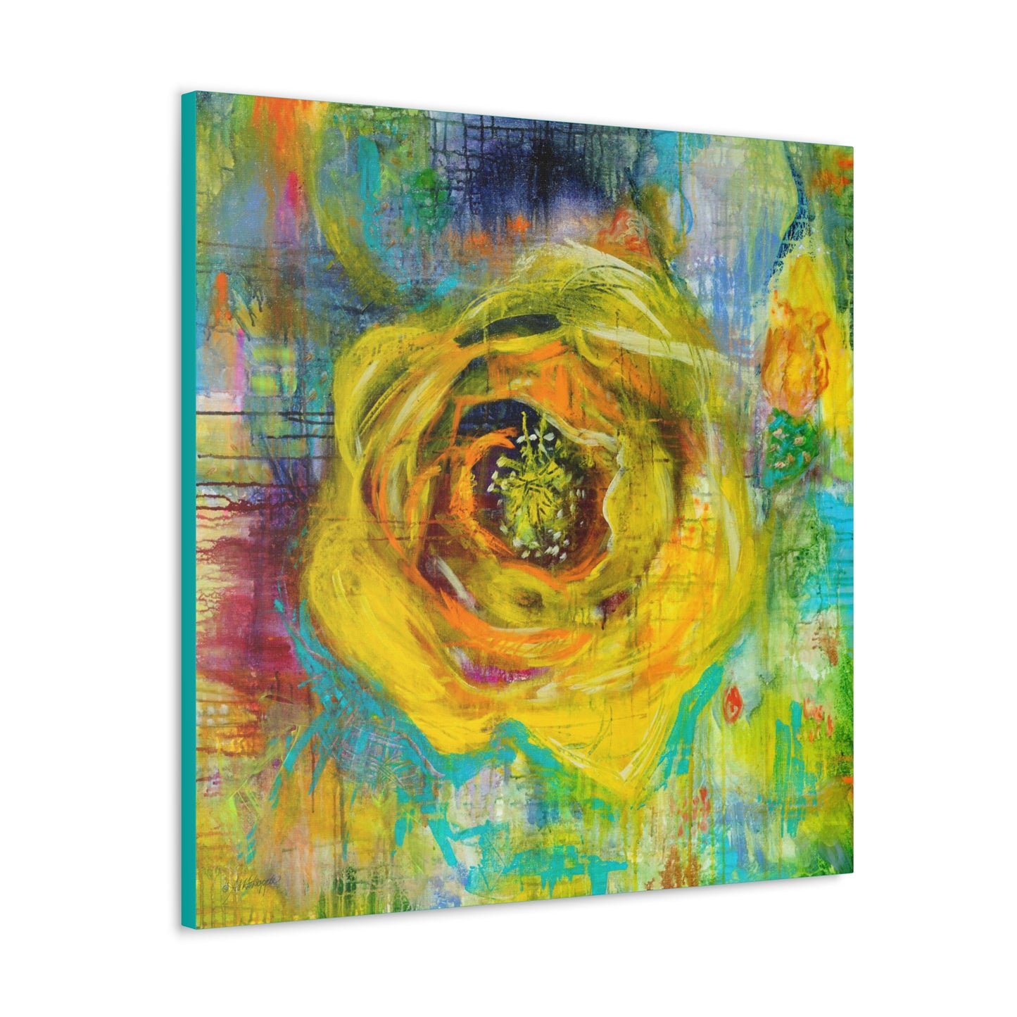 Canvas Gallery Wraps - Prickly Pear Blossom by Artist, Paige Stevens Holsapple