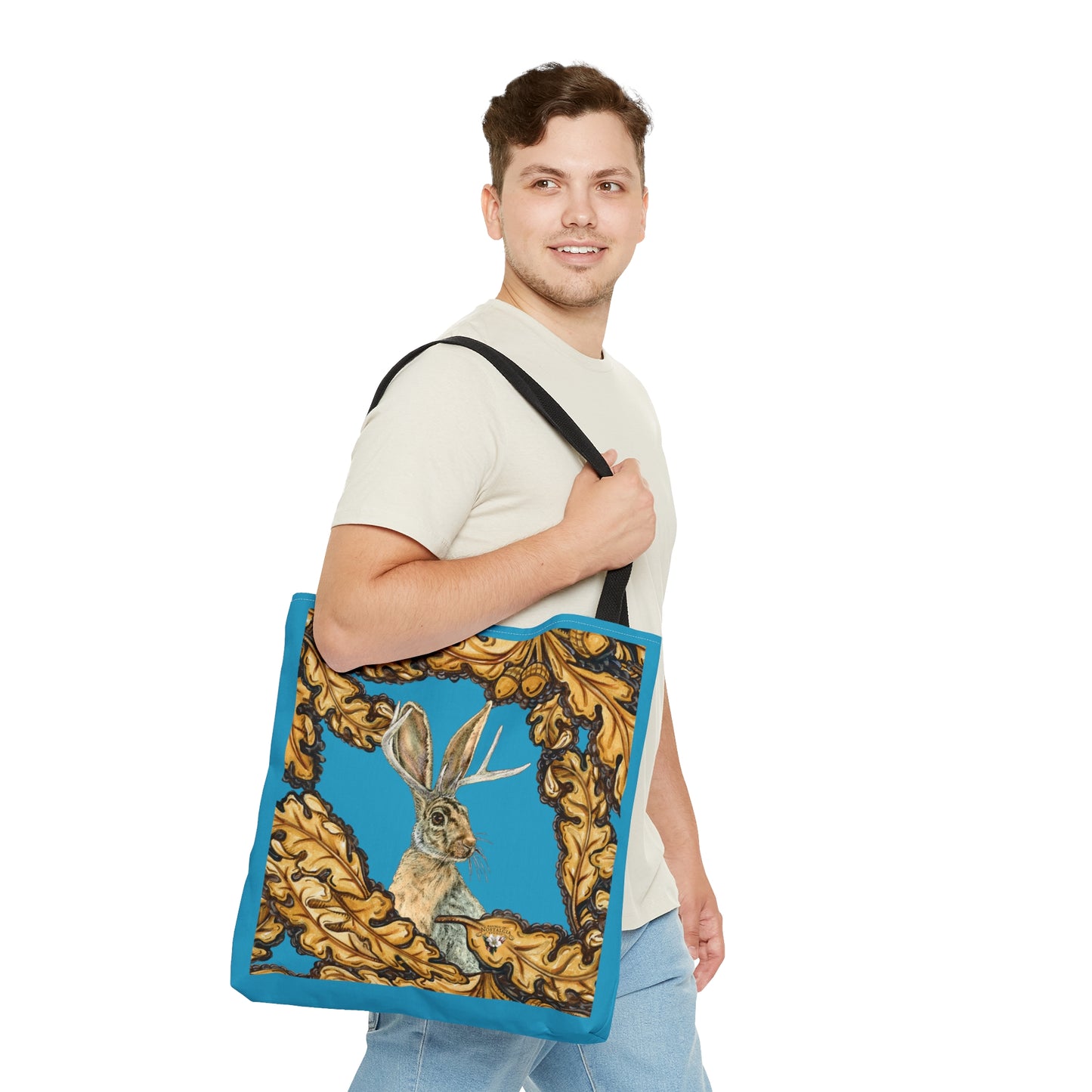 Tote Bag (AOP) - Jacks Are Wild_Turquoise