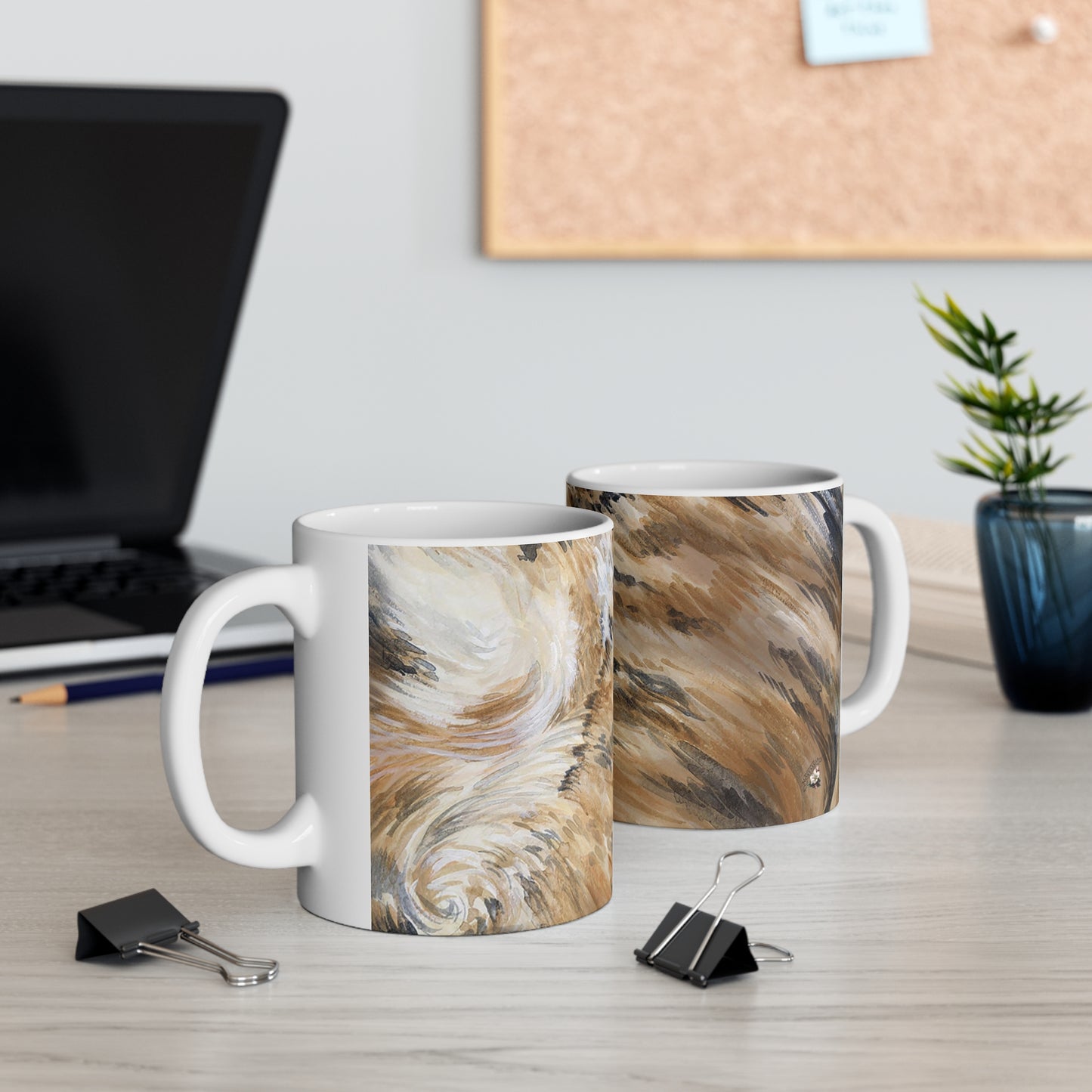 Ceramic Mug 11oz - Longhorn Brindle Hide