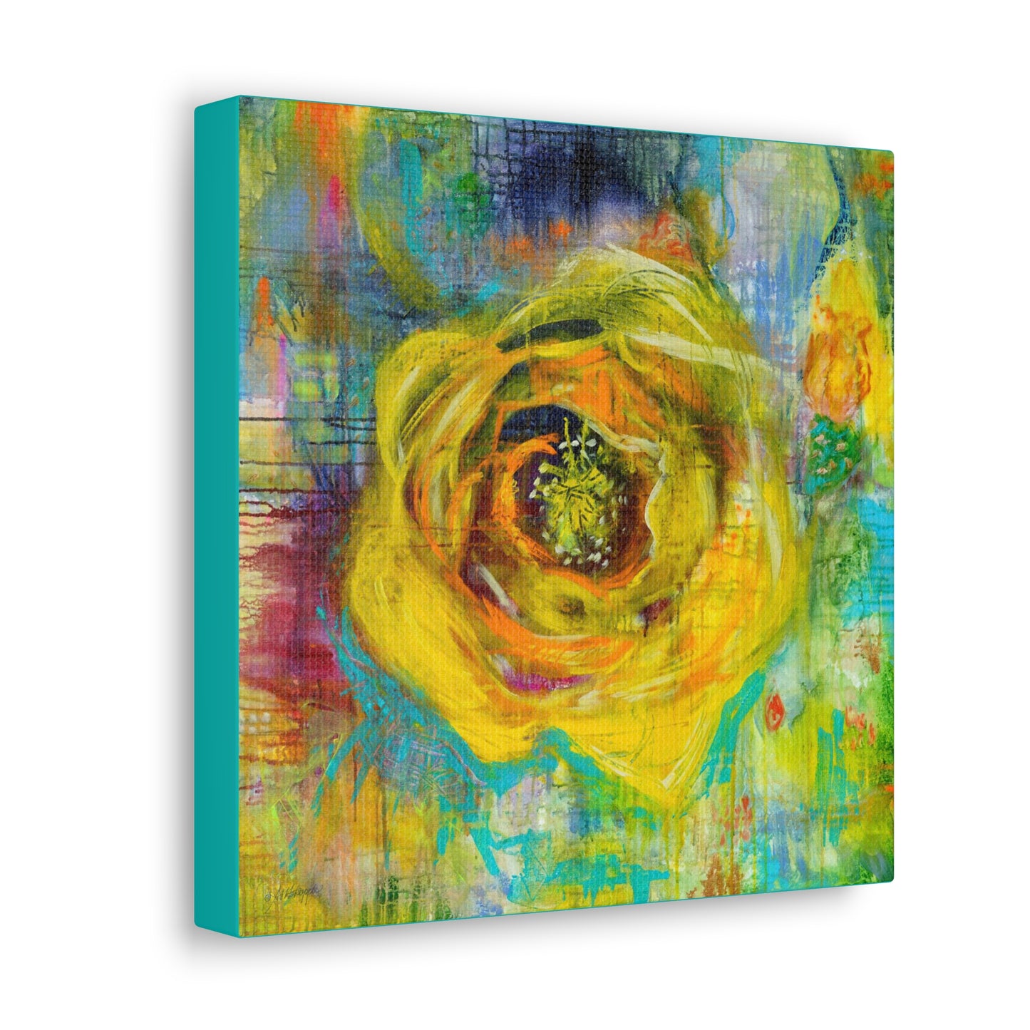 Canvas Gallery Wraps - Prickly Pear Blossom by Artist, Paige Stevens Holsapple