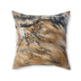 Faux Suede Square Pillow - Longhorn Brindle Hide