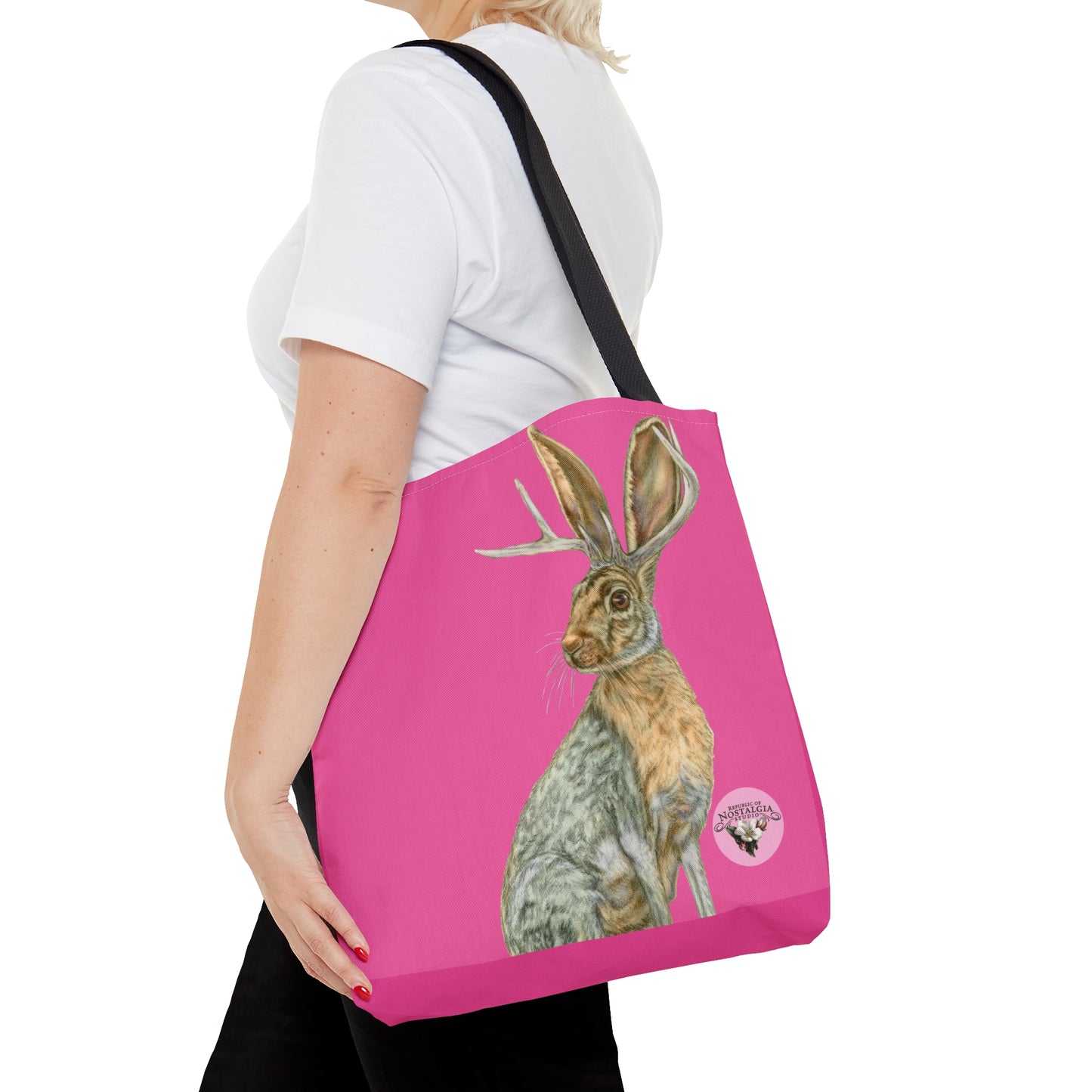 Tote Bag (AOP) - Rowdy Jacks_Fuschia