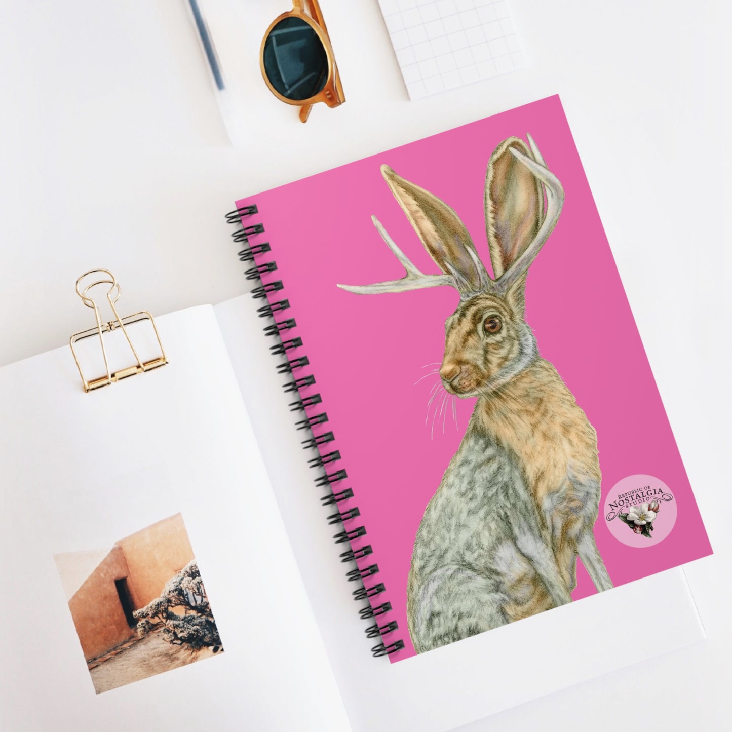 Spiral Notebook - Ruled Line - Rowdy Jacks_Fuschia