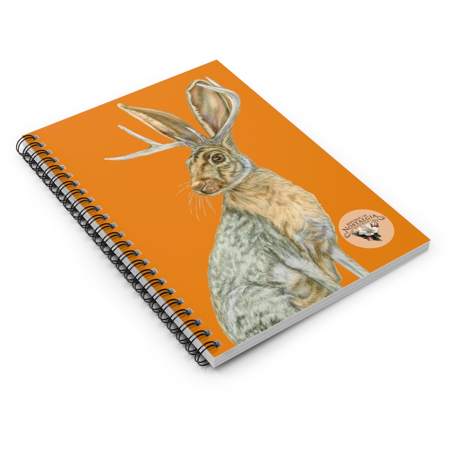 Spiral Notebook - Ruled Line - Rowdy Jacks_Tangerine